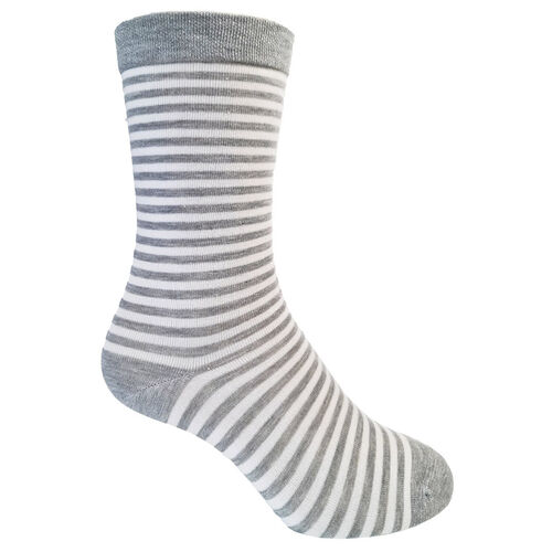 Designer Textile Classic Fine Stripe Crew Sock